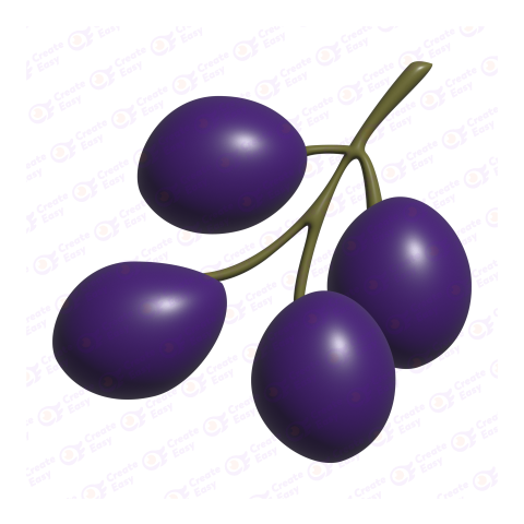 purple plums free 3d png image