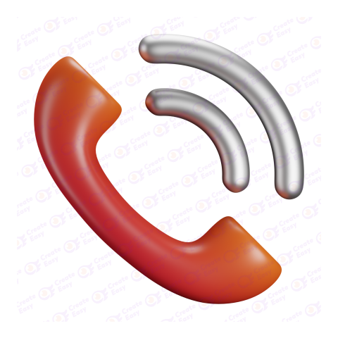 classic telephone receiver free 3d png image
