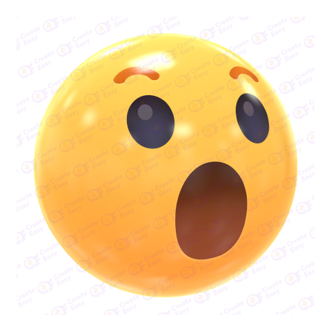 Wow Face free 3d png image