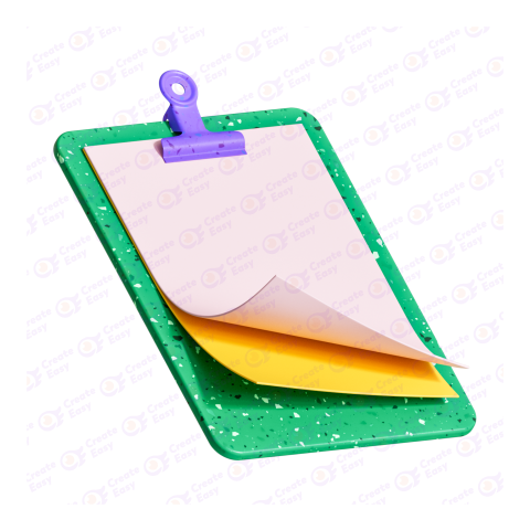 Clipboard 3d png image