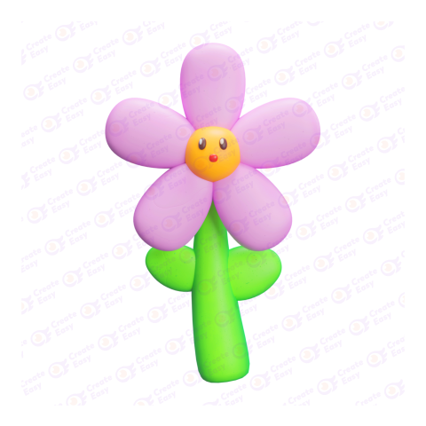 Pink Flower free 3d png image