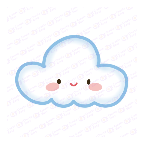 Happy Cloud Smile Sky free 3d png image