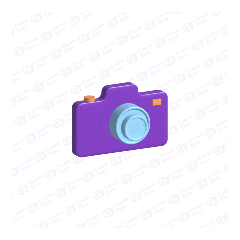 Camera free 3d png image