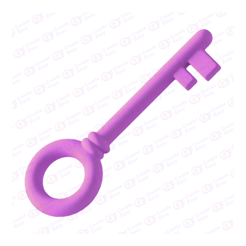 Key free 3d png image