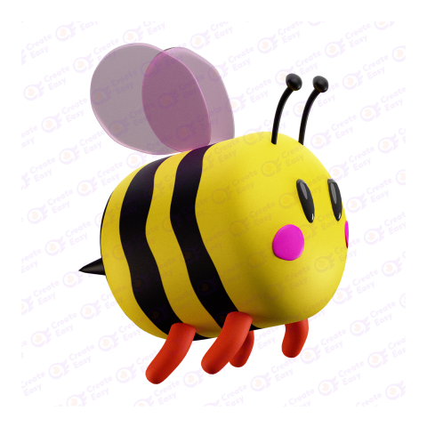 Honey Bee free 3d png image