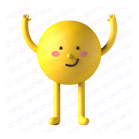 Hugging Emoji free 3d png image