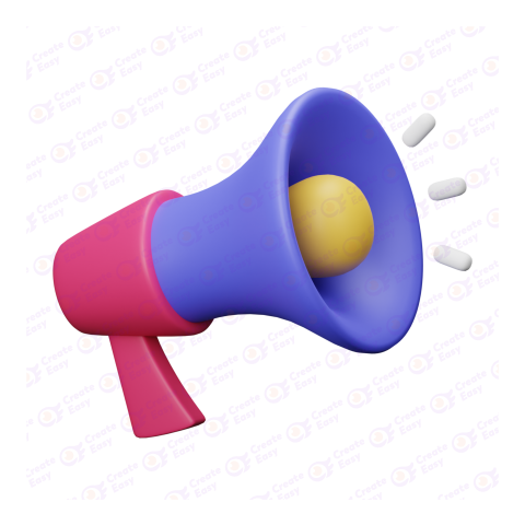 Megafono free 3d png image