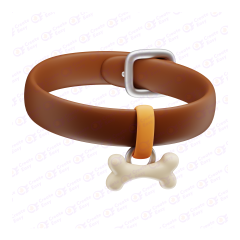 Dog Collar free 3d png image
