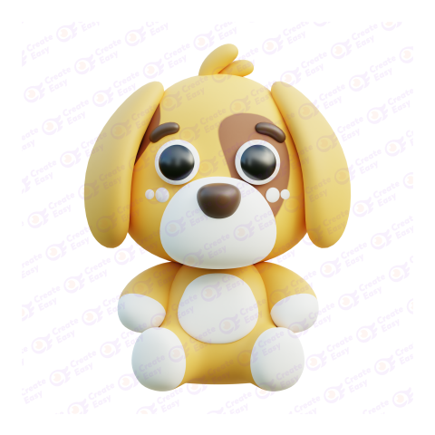 Dog free 3d png image