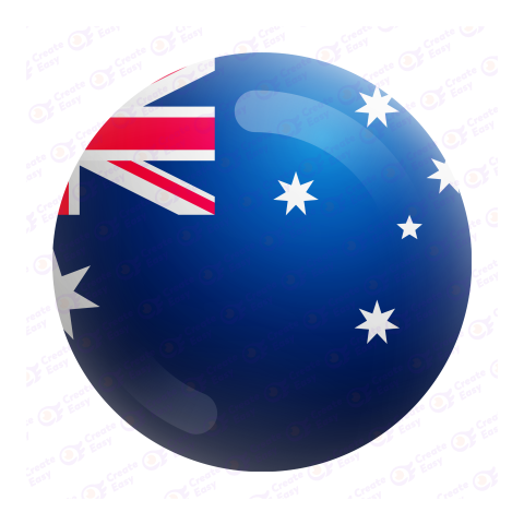 Flag of Australia free 3d png image
