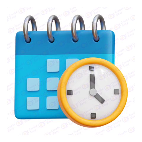 Schedule free 3d png image