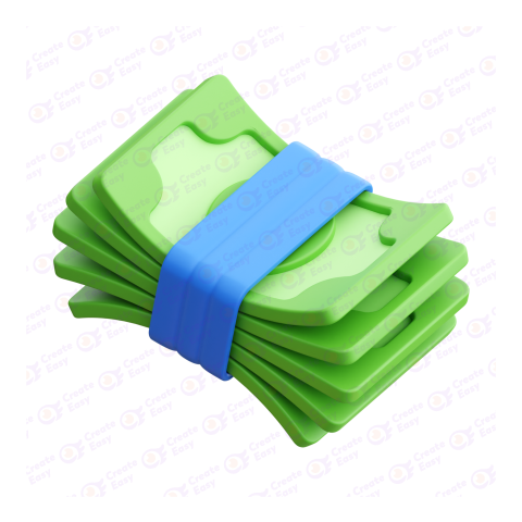 Money Bundle free 3d png image