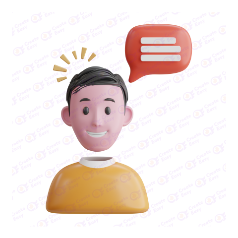User Message 3d free png image