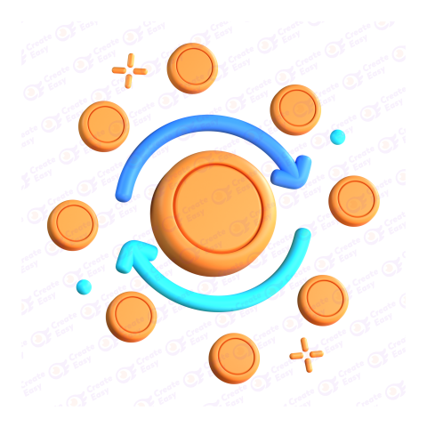 Decentralized Exchange 3d free png image