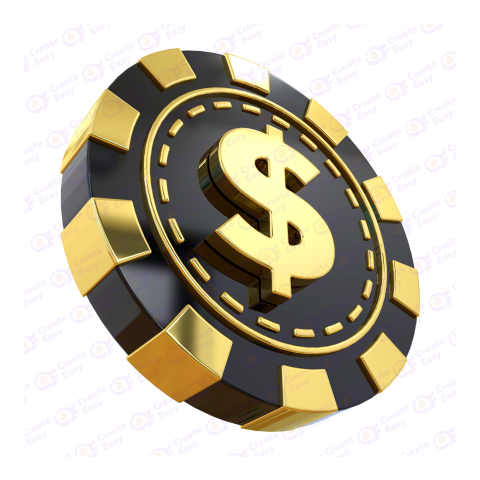 Casino chip Free 3d png image