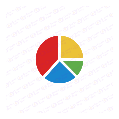 Pie chart Flat geometric management icon