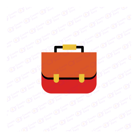 Briefcase Flat geometric management icon