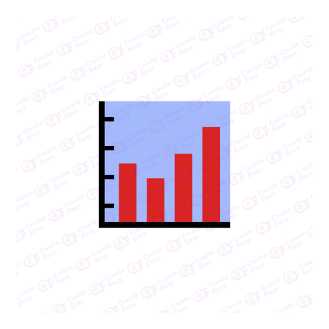 Bar chart Flat geometric management icon