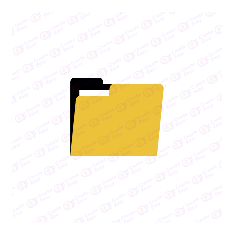 Folder Flat geometric management icon