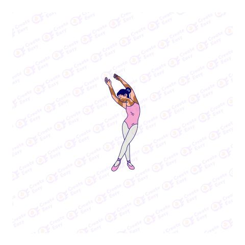 Beautiful Woman Doing Stretching Exercise Flat geometric management icon