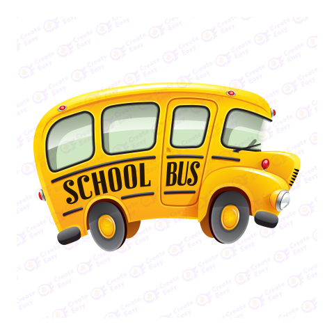 School Bus Flat geometric management icon