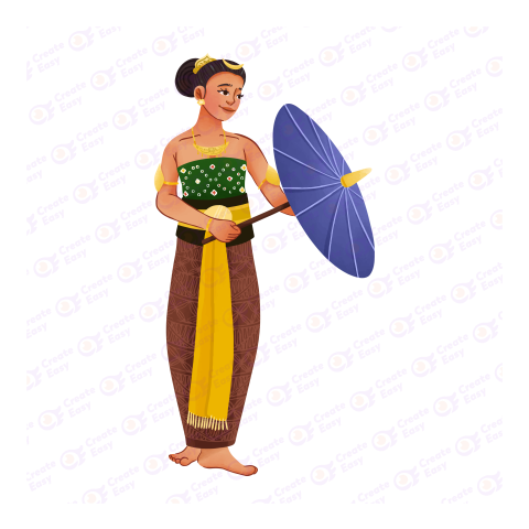 Betawi Dance Flat geometric management iconFlat geometric management icon