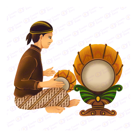 Traditional Drum Flat geometric management icon