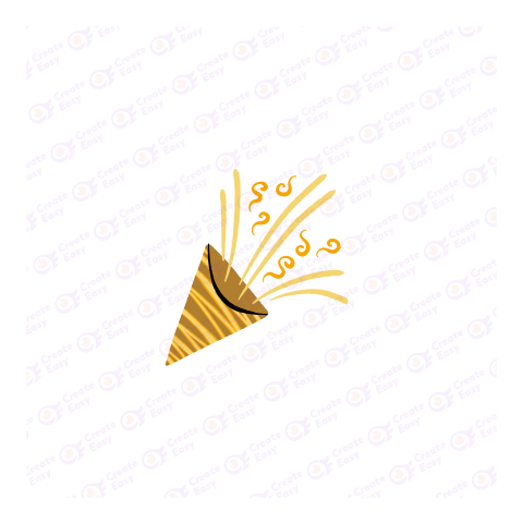 Party popper Flat geometric management icon