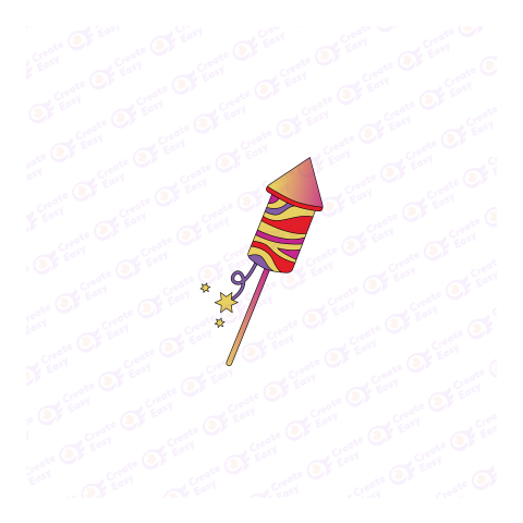 Diwali Firework Clipart Flat geometric management icon