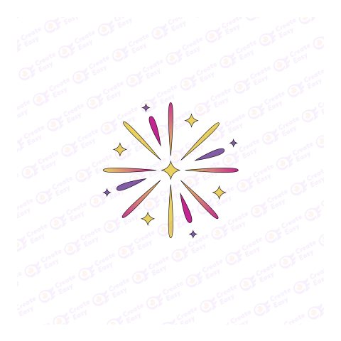 Celebration Party Fireworks Flat geometric management icon