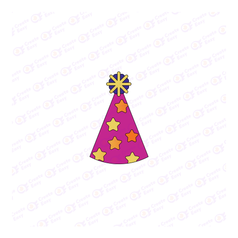 Party Hat Flat geometric management icon