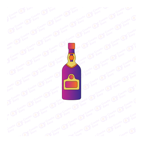 Club Bottle Flat geometric management icon