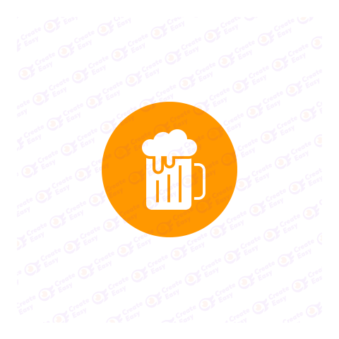 Beer Creative Icon Flat geometric management icon