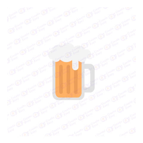 Beer in glass vector graphic illustration Flat geometric management icon