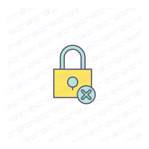 Security system Flat geometric management icon
