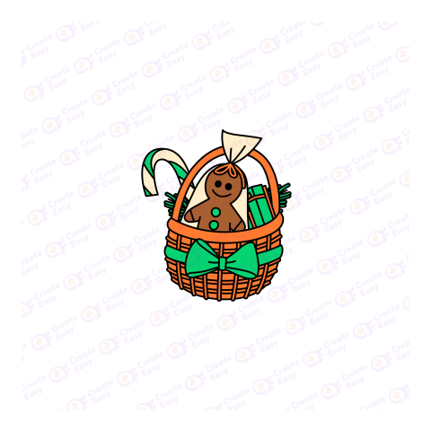 Gingerbread Man Flat geometric management icon