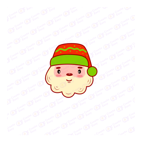 Santa Claus Flat geometric management icon