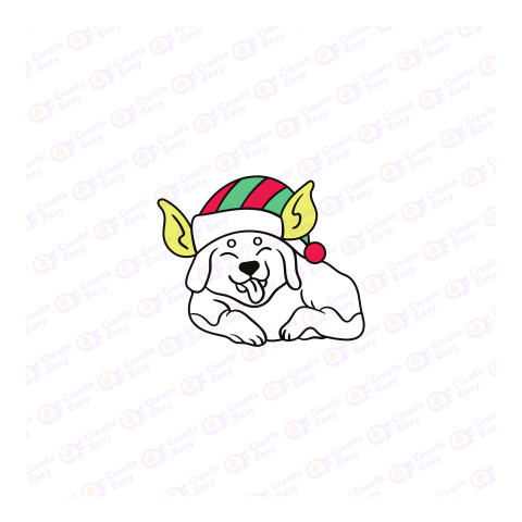 Jake The Dog Christmas Flat geometric management icon