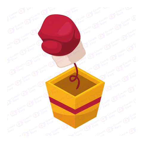 Mystery Gift Box Flat geometric management icon