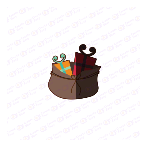 Care Package Gift Basket Cliparts Flat geometric management icon
