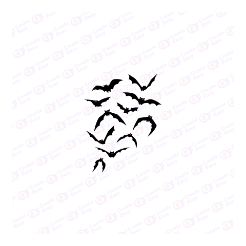 Flying Bats Flat geometric management icon