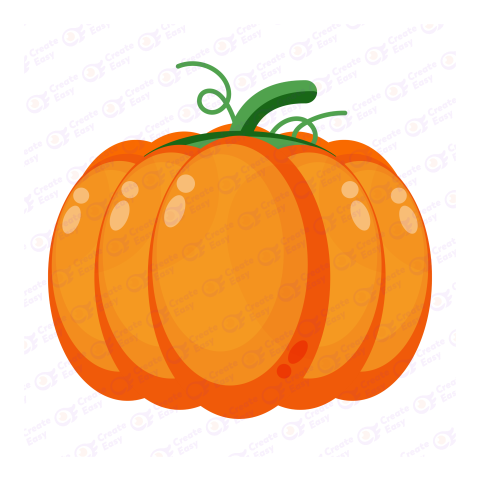 Autumn orange pumpkin Flat geometric management icon