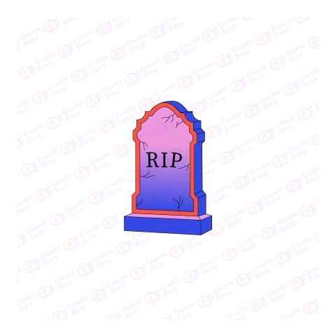 Rest in Peace Flat geometric management icon