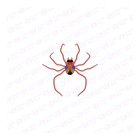 Spider Hacker Attack Danger Stock Illustration Flat geometric management icon