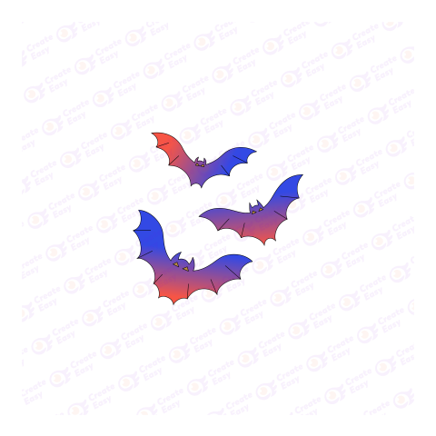 Bat flight Flat geometric management icon