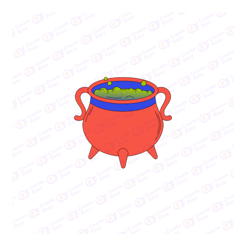 Cauldron vector Flat geometric management icon