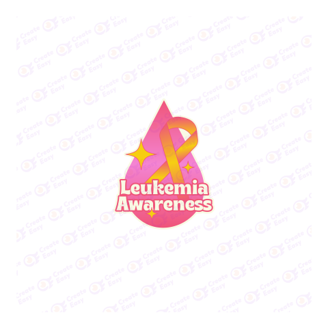 Leukemia Awareness Flat geometric management icon