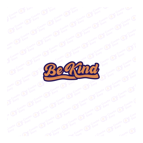 Be Kind Flat geometric management icon