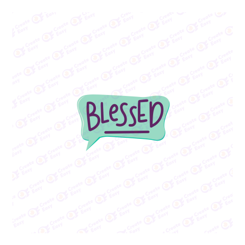 Blessed Flat geometric management icon