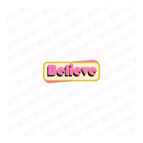 Believe Vector Flat geometric management icon